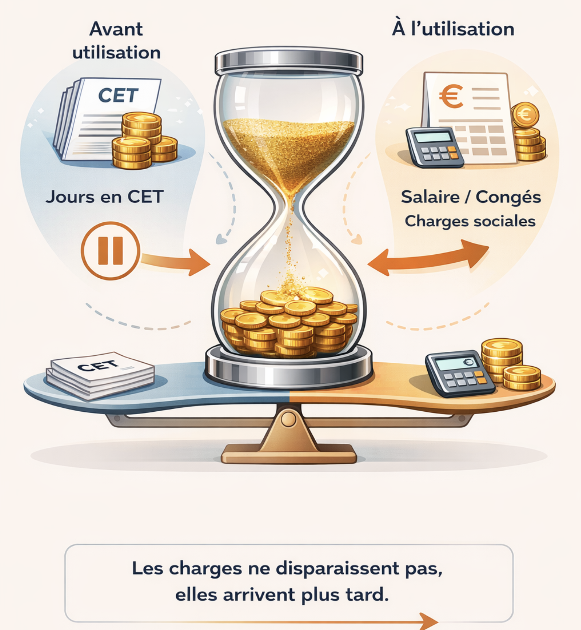 Illustration - CET et épargne salariale