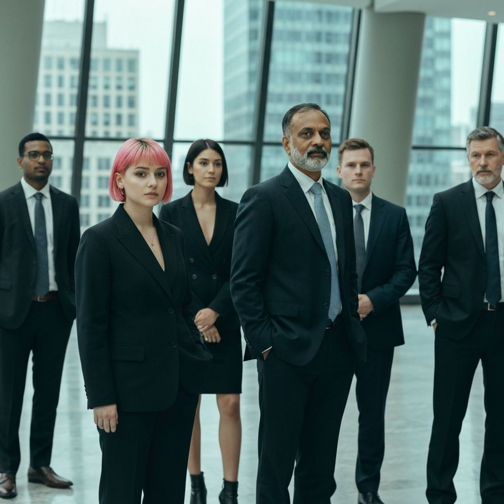 Équipe dirigeants et professionnels en entreprise